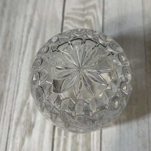 Vintage Mikasa Christmas Tree Votive Candle Holder Clear Glass Holiday w/ Box - Picture 5 of 7